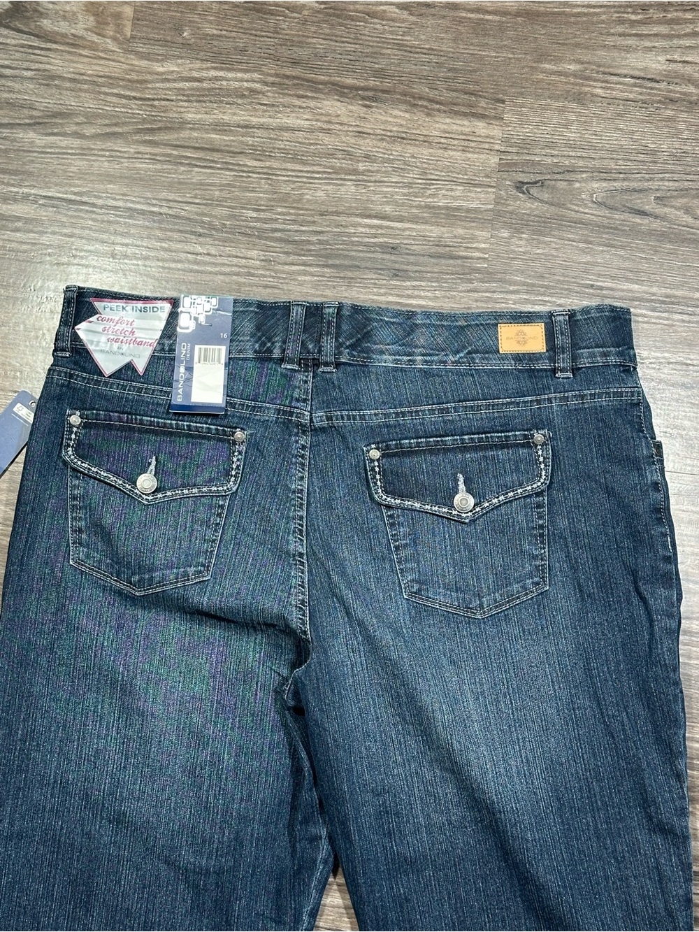 NWT BANDOLINO BOHEME Mykonos Wash Cuffed Cropped Jeans 16 - Picture 8 of 13